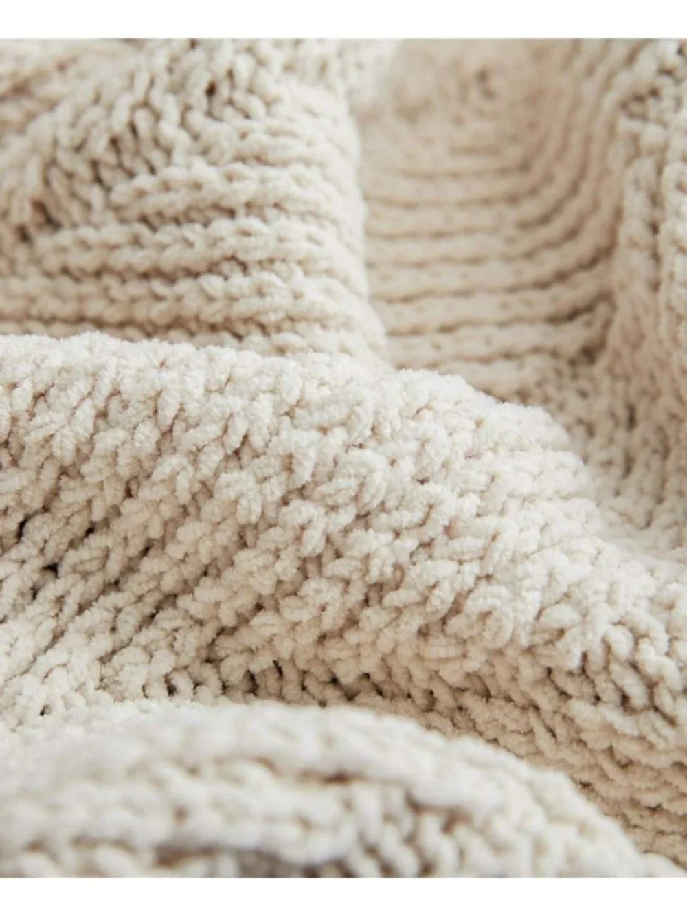 Fur Pom Pom Knit Throw Blanket Super Soft Warm Cozy Cable Knitted Blanket for_5